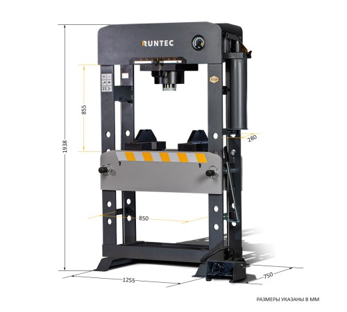 RUNTEC RT-SP100A Пресс пневмогидравлический профессиональный, 100 т RUNTEC RT-SP100A Пресс пневмогидравлический профессиональный, 100 т