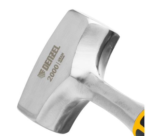 Кувалда 2 кг, цельнометаллическая, двухкомпонентная рукоятка Denzel