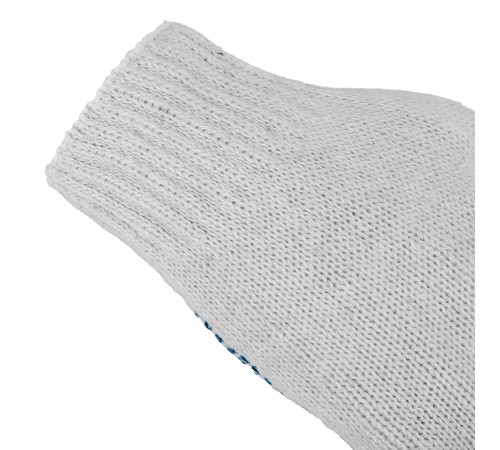 Перчатки трикотажные, х/б, 200 пар, ПВХ точка, 6 нитей, 10 класс Сибртех