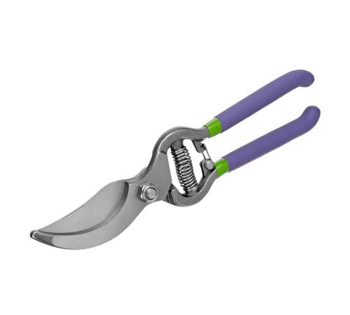 Секатор прямого реза, 255 мм, цельнокованый, металлические обрезиненные рукоятки, Palisad