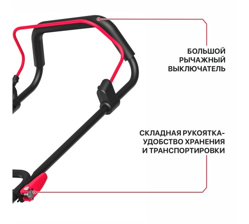 Газонокосилка аккумуляторная бесщёточная P.I.T. PLM20H-330B (1 АКБ, ЗУ)