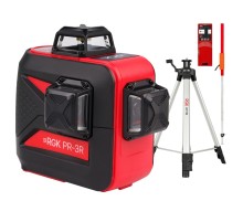 Комплект: лазерный уровень RGK PR-3R + штатив рейка приемник