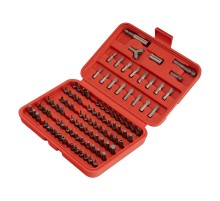 Набор бит, адаптеры для бит, CrV, 100 предметов, пластиковый кейс Sparta