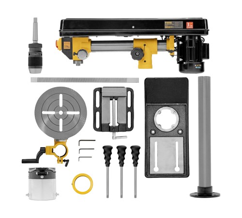Станок сверлильный радиальный DDM-550R, 550 Вт, 16 мм, 12 ск., настольный Denzel