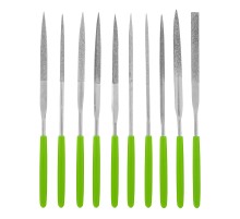 Набор надфилей алмазных, 140 х 50 х 3 мм, 10 шт Сибртех