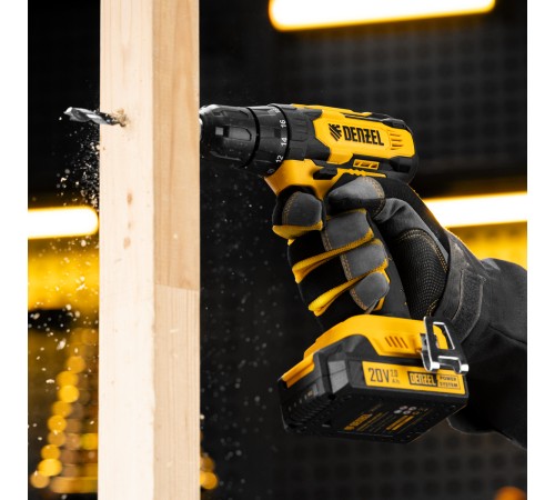 Дрель-шуруповерт аккумуляторная бесщет. CDH-BL-20, Li-Ion, 20 В// Denzel