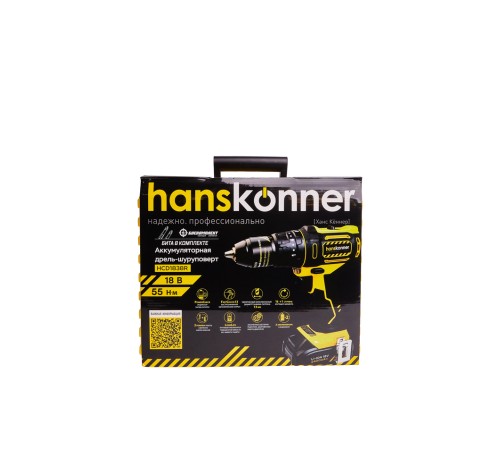 Аккумуляторный шуруповерт Hanskonner HCD1838R Аккумуляторный шуруповерт Hanskonner HCD1838R
