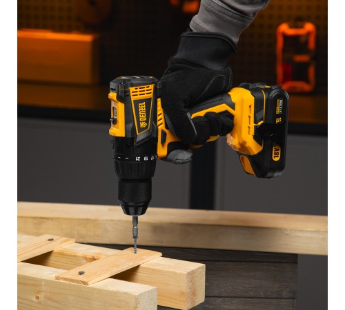 Дрель-шуруповерт аккумуляторная, бесщет. BLDL-IB-18-0, Li-Ion, 18 В Denzel