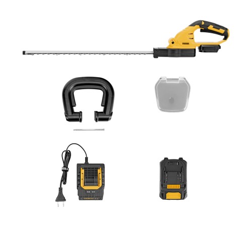 Кусторез аккумуляторный HTD-510, нож 510 мм, Li-Ion, 20 В Denzel