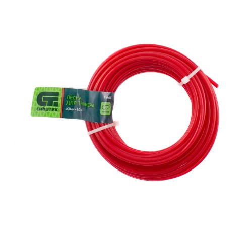 Леска для триммера круглая, 3.0 мм х 10 м, Сибртех