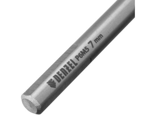 Сверло спиральное по металлу 7,0 x 109 мм, Р6М5, Golden Tip  Denzel