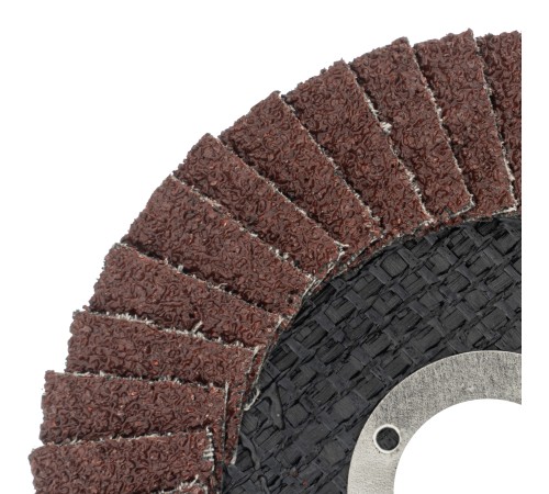 Круг лепестковый торцевой, конический, Р 40,115 х 22.2 мм Сибртех