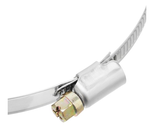 Хомуты нержавеющая сталь, Стандартное болтовое крепление 100-120 мм, 25 штук в упаковке, ширина 9 мм Сибртех