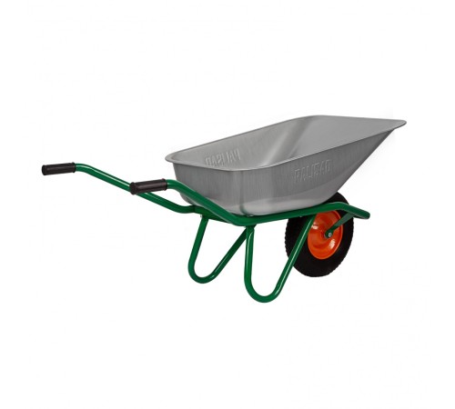 Тачка садово-строительная, усиленная, грузоподъемность 200 кг, объем 90 л//