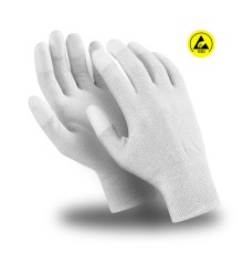 Перчатки Manipula Specialist® Микростатик (ESD) (нейл.+полиур.+медн.), MG-163 Перчатки Manipula Specialist® Микростатик (ESD) (нейл.+полиур.+медн.), MG-163