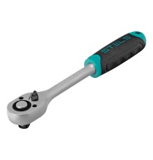 Ключ-трещотка 1/2", CrV, 72 зуба, с быстрым сбросом, матовый хром Stels
