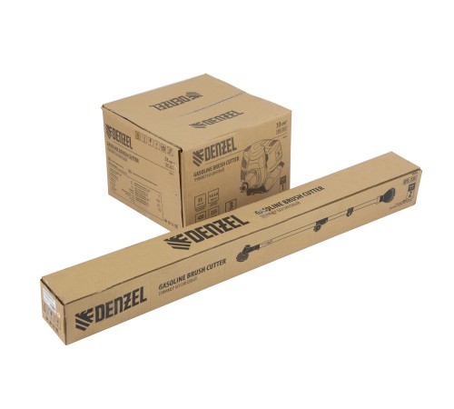Триммер бензиновый DTL-33S, 33 см3, разъемная штанга, состоит из 2 частей Denzel