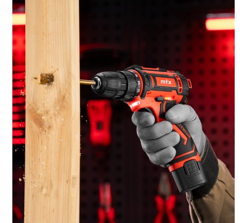 Дрель-шуруповерт аккумуляторная CDS-12, Li-Ion, 12 В// MTX