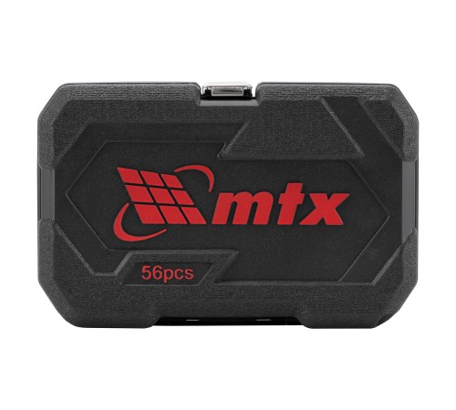 Набор инструментов 56 предметов, CrV, 1/4" MTX