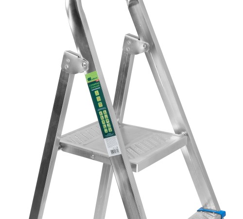 Стремянка, 5 ступеней, стальная, оцинкованная Сибртех