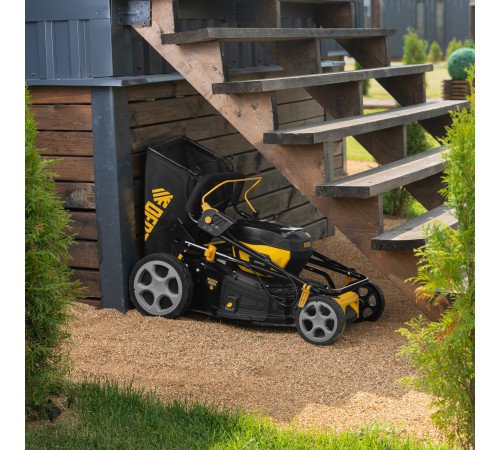 Газонокосилка аккумуляторная бесщет. DLM-460, 460 мм, травосб. 65 л., Li-Ion, 40 В Denzel