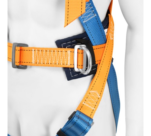 Удерживающе-страховочная привязь, модель УСП II, наплечные и набедренные лямки, высокий кушак Сибртех