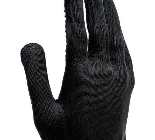 Перчатки трикотажные, синтетическая нить, ПВХ-гель точка, цвет: черный, L, 13 класс Сибртех