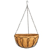 Подвесное кашпо, 30 см, с кокосовой корзиной Palisad Подвесное кашпо, 30 см, с кокосовой корзиной Palisad