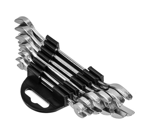 Набор ключей рожковых, 6 х 17 мм, 6 шт, хромированные Sparta