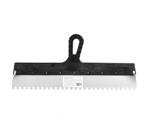 Шпатель из нержавеющей стали, 450 мм, зуб 8 х 8 мм, пластмассовая ручка Sparta
