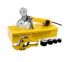 Аппарат для сварки пластиковых труб DWP-750, 750 Вт, 0-300 град, 4 насадки, 20-40 мм Denzel