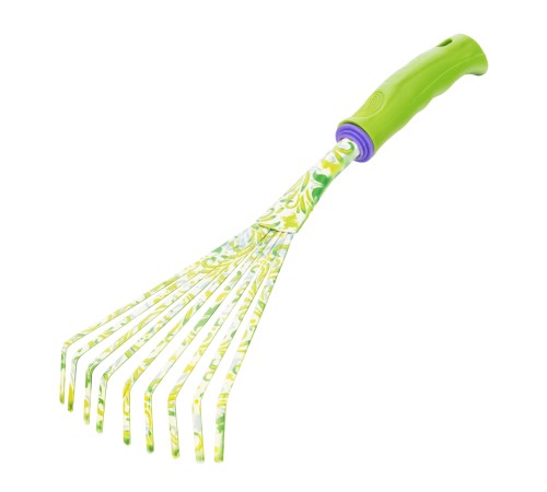 Грабли веерные 9 - зубые, 130 х 415 мм, стальные, пластиковая рукоятка, Flower Green, Palisad Грабли веерные 9 - зубые, 130 х 415 мм, стальные, пластиковая рукоятка, Flower Green, Palisad