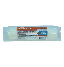 Мини-валик сменный "VELOUR" 100 мм, D 16 мм, ворс 4 мм, ручка D 6 мм Sturm!