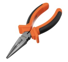 Длинногубцы прямые Comfort, 160 мм ,шлифованные, двухкомпонентные рукоятки Sparta