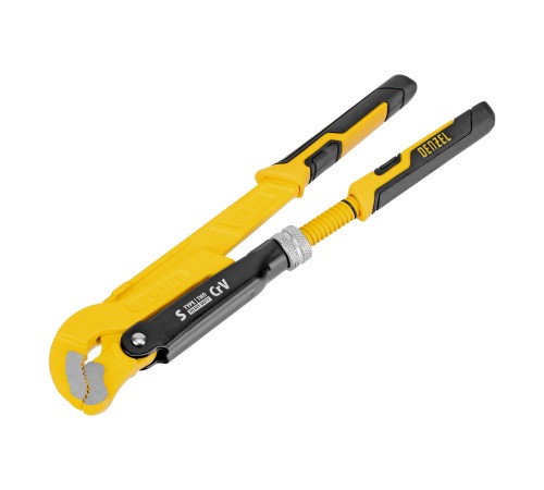 Ключ трубный рычажный №0, 1/2", цельнокованый, CrV, тип "S" Denzel