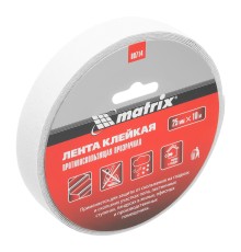 Лента клейкая противоскользящая, прозрачная 25 мм x 10 м Matrix