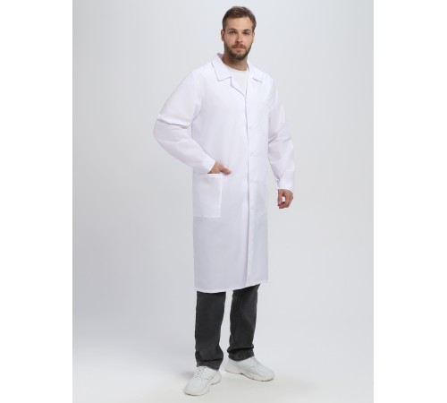 Халат мужской Классика (тк.ТиСи), белый