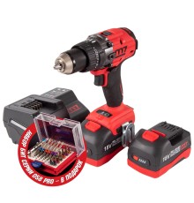 Аккумуляторная дрель-шуруповерт 18 В, ударная, кейс, в комплекте набор бит MIGHTY SEVEN DH-101AP