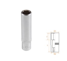 Головка торцевая глубокая шестигранная 1/4", 8 мм AFFIX AF00120008 Головка торцевая глубокая шестигранная 1/4", 8 мм AFFIX AF00120008