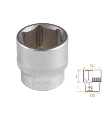 Головка торцевая стандартная шестигранная 3/8", 22 мм AFFIX AF00030022