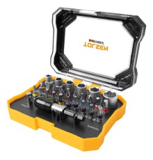 Набор вставок (бит) 1/4", PH, PZ, Hex, Torx, Slotted, TorxTR, 28 предметов TOLSEN TT20376 Набор вставок (бит) 1/4", PH, PZ, Hex, Torx, Slotted, TorxTR, 28 предметов TOLSEN TT20376