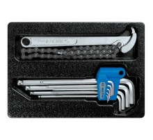 Набор шестигранников Г-образных и съемник масляных фильтров, ложемент, 10 предметов KING TONY 9-20110MR