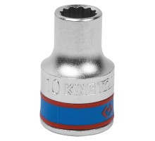 Головка торцевая стандартная двенадцатигранная 1/2", 10 мм KING TONY 433010M Головка торцевая стандартная двенадцатигранная 1/2", 10 мм KING TONY 433010M