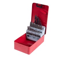 Набор метчиков и сверл HSS-G М3-М12, 28 предметов KING TONY 11328SQ