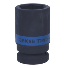 Головка торцевая ударная глубокая шестигранная 1", 38 мм KING TONY 843538M