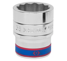 Головка торцевая стандартная двенадцатигранная 1", 38 мм KING TONY 833038M Головка торцевая стандартная двенадцатигранная 1", 38 мм KING TONY 833038M