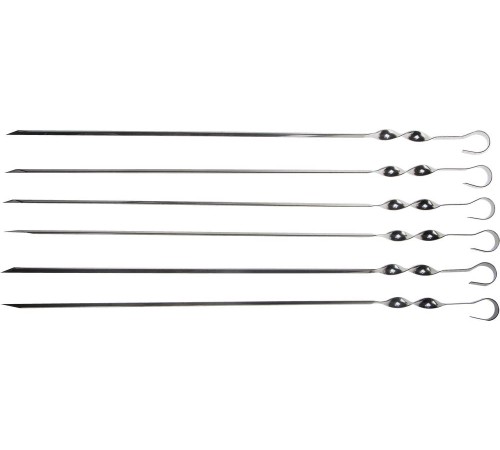 GRINDA 450 мм, 6 шт., угловые, в упаковке, шампуры BARBECUE 427755 GRINDA 450 мм, 6 шт., угловые, в упаковке, шампуры BARBECUE 427755