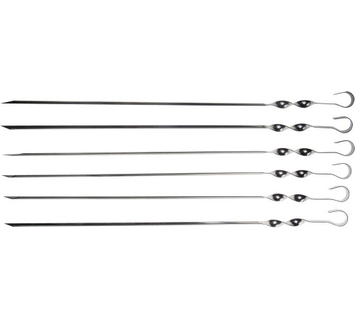 GRINDA 550 мм, 6 шт., угловые, в упаковке, шампуры BARBECUE 427756 GRINDA 550 мм, 6 шт., угловые, в упаковке, шампуры BARBECUE 427756