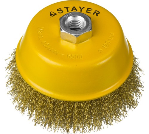 STAYER Ø 125 мм, щетка чашечная для УШМ 125 мм, 35125-125 STAYER Ø 125 мм, щетка чашечная для УШМ 125 мм, 35125-125