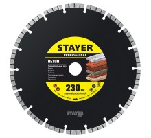 STAYER BETON 230 мм (22.2 х 7 х 2.8 мм), сегментный алмазный диск (3660-230)